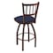 Holland Bar Stool Co 30" Swivel Bar Stool, Bronze Finish, Graph Anchor Seat 81030BZ014 - alternate 2